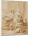 The Fish Monger, second half 18th century by Hendrik Meijer