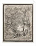 The Gardens of Horace, original impression 1855, printed in 1921 by Jean Baptiste Camille Corot