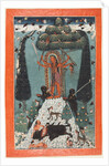 The Goddess Kali Standing upon a Mountaintop, c. 1730 by Master of the court of Mandi (attributed to)