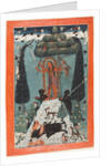 The Goddess Kali Standing upon a Mountaintop, c. 1730 by Master of the court of Mandi (attributed to)