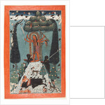The Goddess Kali Standing upon a Mountaintop, c. 1730 by Master of the court of Mandi (attributed to)