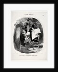 The Good Bourgeois, plate 14: What the bourgeois consider a distraction, 1846 by Honoré Daumier