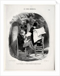 The Good Bourgeois, plate 14: What the bourgeois consider a distraction, 1846 by Honoré Daumier