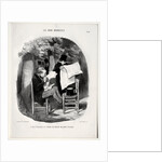 The Good Bourgeois, plate 14: What the bourgeois consider a distraction, 1846 by Honoré Daumier