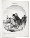 The Good Bourgeois, Plate 23: 'But yes, my dear, I assure you that this gentleman is drawing…, 184 by Honoré Daumier