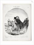 The Good Bourgeois, Plate 23: 'But yes, my dear, I assure you that this gentleman is drawing…, 184 by Honoré Daumier