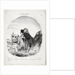 The Good Bourgeois, Plate 23: 'But yes, my dear, I assure you that this gentleman is drawing…, 184 by Honoré Daumier