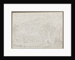 The Grindelwald Glacier with Hunter and Peasant Girl in Foreground, ca. 1823 by Joseph Anton Koch