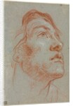 The Head of a Young Man Looking Upwards to the Right, before 1752 by Giovanni Battista Tiepolo