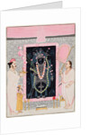 The head priest Govardhanlalji makes offerings to Shri Nathji in celebration…, c. 1890 by Ghasiram Hardev Sharma (attributed to)