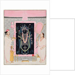 The head priest Govardhanlalji makes offerings to Shri Nathji in celebration…, c. 1890 by Ghasiram Hardev Sharma (attributed to)