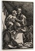 The Holy Family under a Tent by Hans Sebald Beham