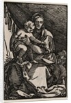The Holy Family under a Tent by Hans Sebald Beham