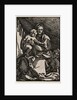 The Holy Family under a Tent by Hans Sebald Beham