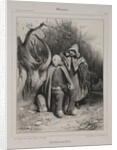 The Invalid, 1835 by Honoré Daumier; Aubert