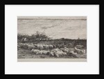 The Large Sheepfold, original impression 1862, printed in 1921 by Charles François Daubigny