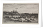 The Large Sheepfold, original impression 1862, printed in 1921 by Charles François Daubigny