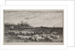 The Large Sheepfold, original impression 1862, printed in 1921 by Charles François Daubigny