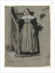 The Letter of Admission, Interior of a Convent, c. 1867 by François Bonvin