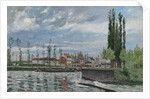 The Lock at Pontoise, 1872 by Camille Pissarro