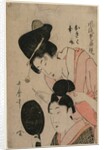 The Lovers Okiku and Kozuke?, mid 1800s by Utamaro II