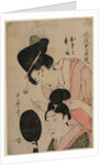 The Lovers Okiku and Kozuke?, mid 1800s by Utamaro II