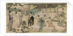The Matsukaze Chapter of the Tale of Genji (from the series The Tale of Genji?, c. 1791 by Ch?bunsai Eishi