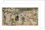 The Matsukaze Chapter of the Tale of Genji (from the series The Tale of Genji?, c. 1791 by Ch?bunsai Eishi