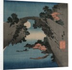 The Monkey Bridge, early 1830s by Katsushika Taito II