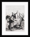 The Philanthropists of the Day, plate 8: A 43d Toast…to the Temperance Society, 1844 by Honoré Daumier