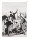 The Philanthropists of the Day, plate 8: A 43d Toast…to the Temperance Society, 1844 by Honoré Daumier