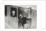 The Railroads, plate 11: The Hazard of Sleeping on a Journey, 1843 by Honoré Daumier; Aubert
