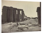 The Ramesseum, Thebes, 1869 by Adolphe Braun