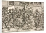 The Second Tournament with the Tapestry of Sampson and the Lion, 1509 by Lucas Cranach
