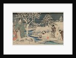 The Snowy Garden, 1854 by Utagawa Hiroshige; Utagawa Kunisada