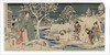 The Snowy Garden, 1854 by Utagawa Hiroshige; Utagawa Kunisada