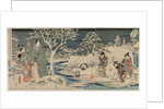 The Snowy Garden, 1854 by Utagawa Hiroshige; Utagawa Kunisada