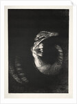 The Temptation of Saint Anthony: It Is a Skull Wreathed with Roses…, 1888 by Odilon Redon; Becquet; Edmond Deman