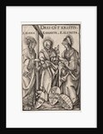 The Three Christian Heroines: Saints Helen, Bridget and Elizabeth by Hans Burgkmair