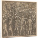 The Triumph of Julius Caesar: Soldiers Carrying the Pictures of War, 1593-99 by Andrea Andreani