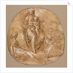 The Virgin and Child with St. Catherine of Alexandria and an Elderly Female Saint?, c. 1545 by Battista Franco