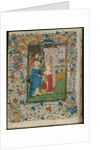 The Visitation: Leaf from a Book of Hours, c. 1420 by Henri d'Orquevaulx; Workshop