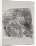 The Wild Horse, or Frightened Horse Leaving the Water, 1828 by Eugène Delacroix