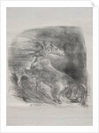 The Wild Horse, or Frightened Horse Leaving the Water, 1828 by Eugène Delacroix