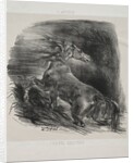 The Wild Horse, or Frightened Horse Leaving the Water, 1828 by Eugène Delacroix; L'Artiste