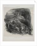 The Wild Horse, or Frightened Horse Leaving the Water, 1828 by Eugène Delacroix; L'Artiste