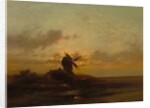 The Windmill, late 1850s by Jules Dupré