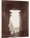 Thebes, Temple of the Ramesseum, Interior of the Hypostyle Hall, 1870s by Henri Béchard