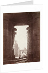 Thebes, Temple of the Ramesseum, Interior of the Hypostyle Hall, 1870s by Henri Béchard