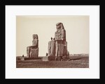 Thebes, The Colossi of Memnon, 1870s by Henri Béchard